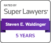 Rated by Super Lawyers badge Steven E. Waldinger | 5 years